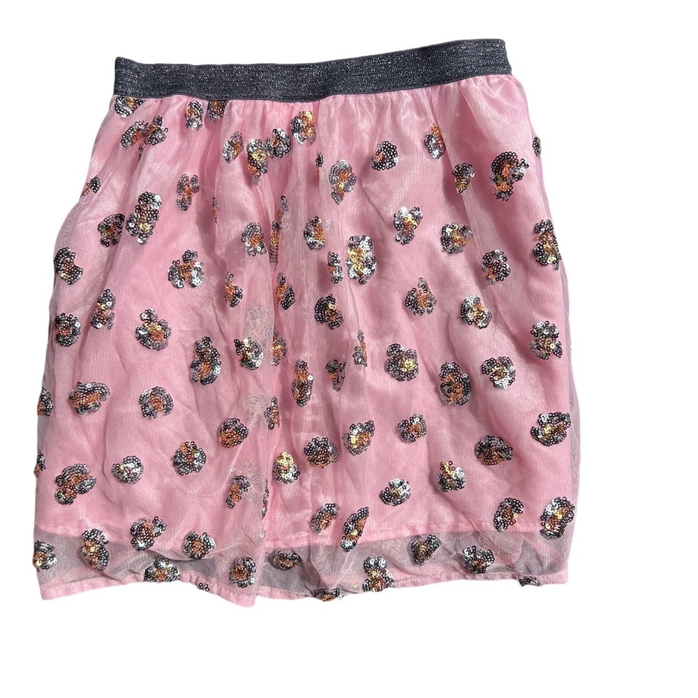 Cat & Jack Pink Sequin leopard tule Skirt